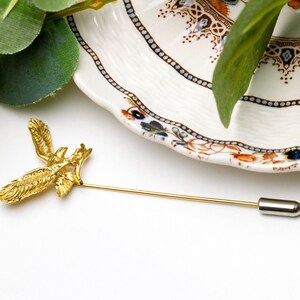 Eagle stick pin | Gold tone stick pin