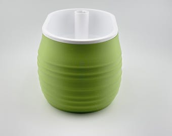 Aquaoval Self Watering Planter, Oval Planter Pot with Hidden Reservoir, Ceramic Look Indoor Plant Pot, 3D Printed, 4 Colors