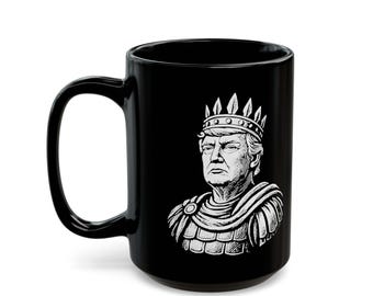Emperor Trump Mug 15oz Black Ceramic Coffee Mug + Durable + Free USA Shipping