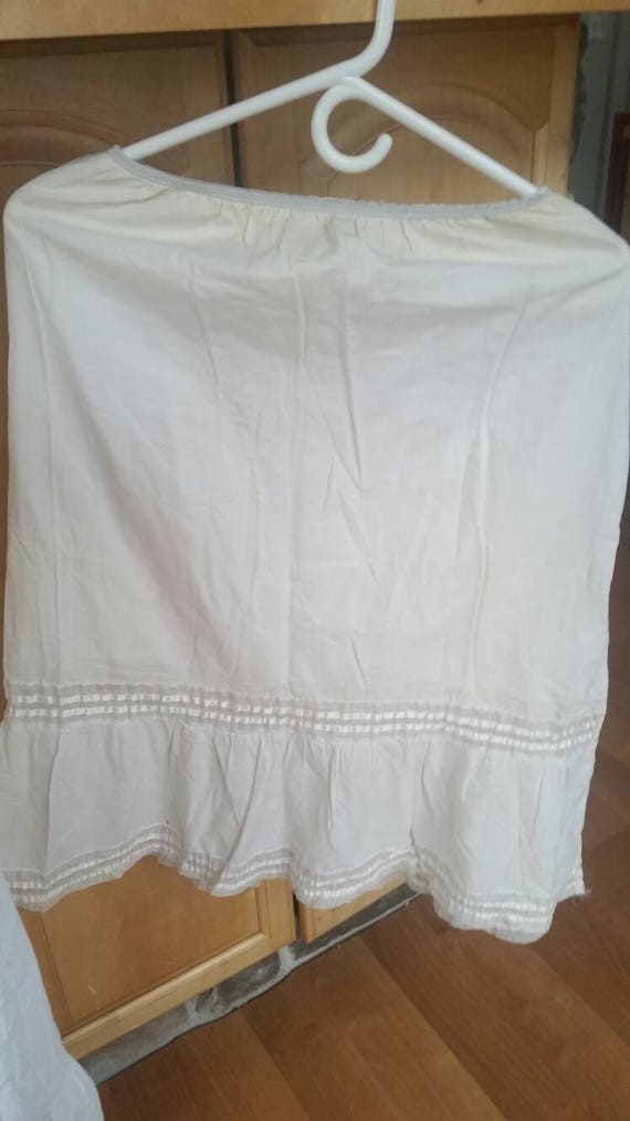 Vintage womans half slip , half slip , handmade s… - image 7