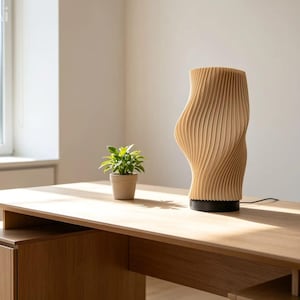Duna Sculptural Table Lamp | Modern 3D Printed Ambient Light | Minimalist Home Decor