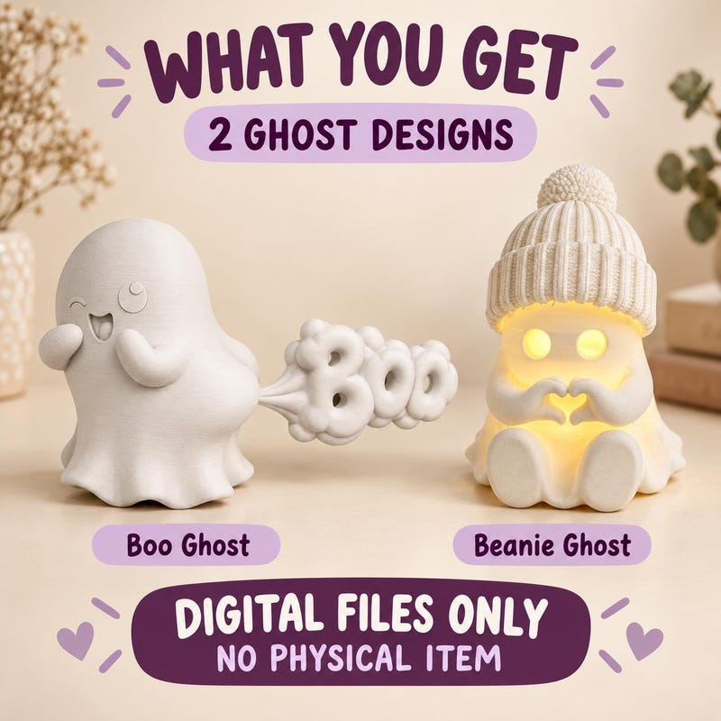 Boo Pdf 3d Ghost Boo File - Etsy