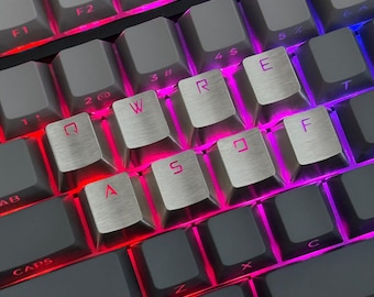 Custom Metal Keycap for Mechanical keyboard - Metal Solid Themed Keyacp set for cherry mx keyboard
