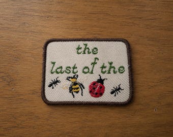 The Last of the Bugs Embroidered Patch, Bee Ladybug Ant, Noah Kahan Concert Jacket Iron-On