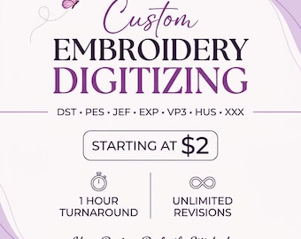 Custom Embroidery Digitizing Service, Logo Digitizing, Embroidery Digitizing Service, Embroidery Digitization Designs, DST Embroidery file