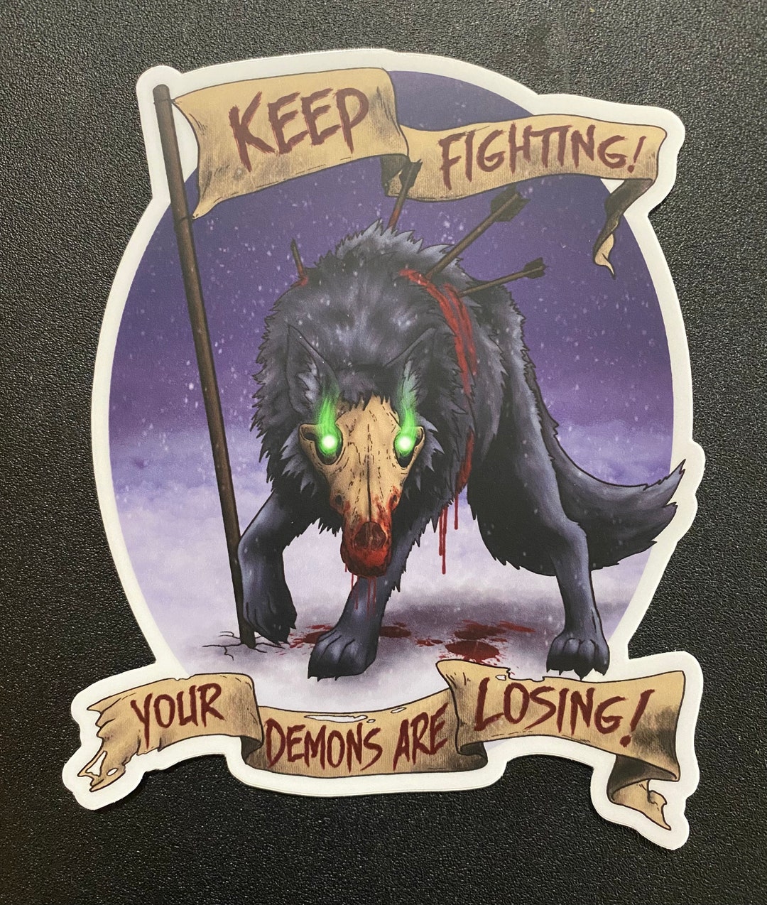 Keep Fighting Sticker - Etsy