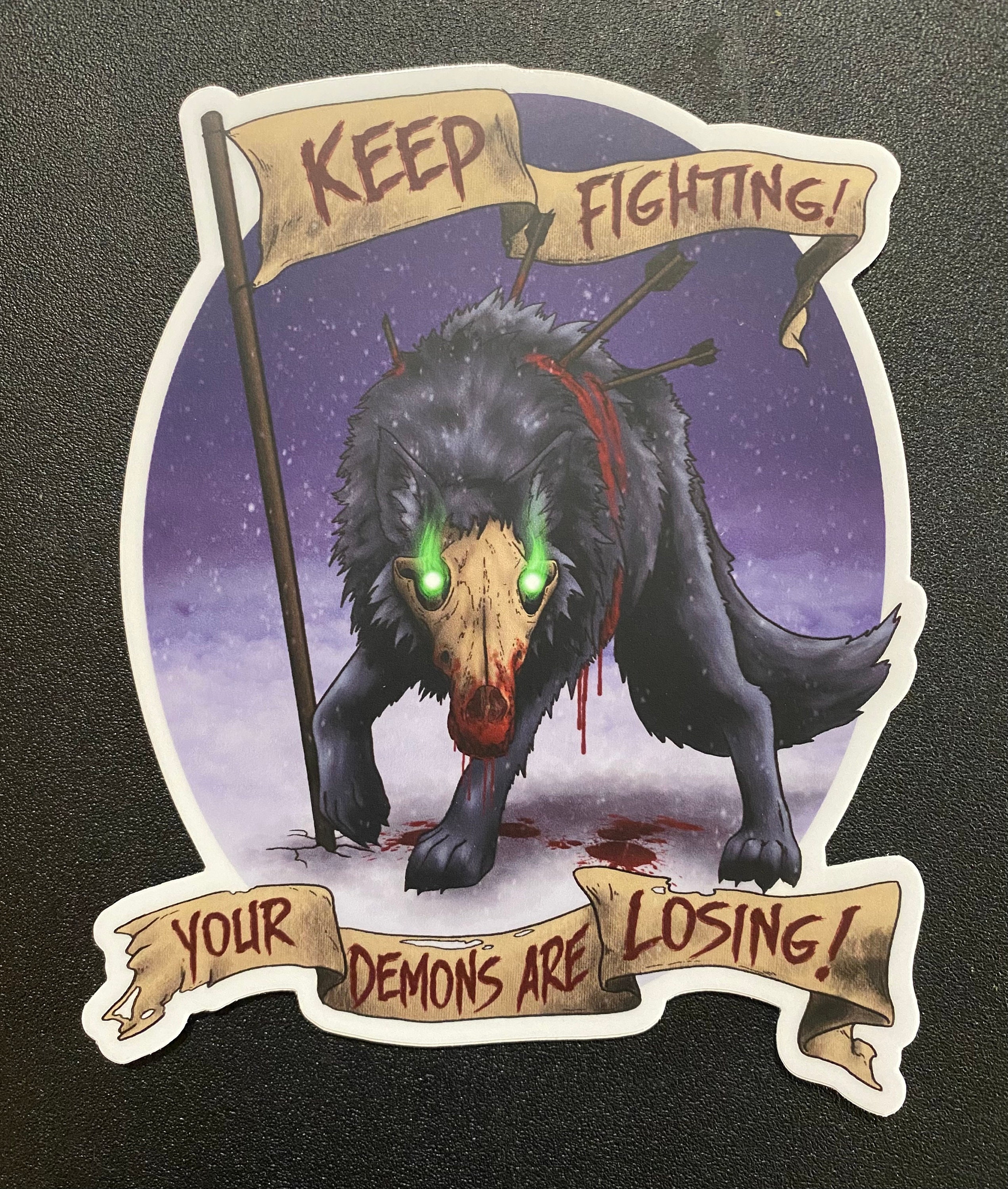 Keep Fighting Sticker - Etsy