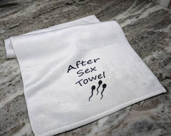 After Towel Funny Bachelor Party Gift Idea Boyfriend Husband Wedding For Him Custom Couple Y Wipe
