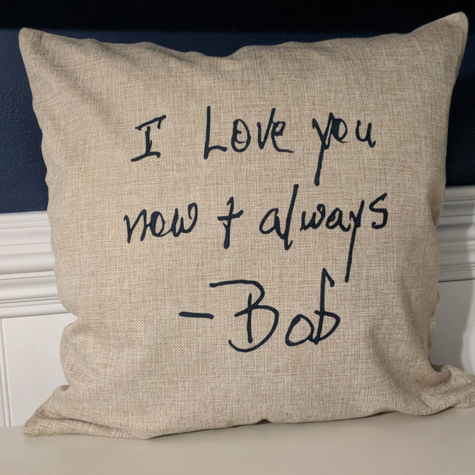 Handwriting Pillow Memory Pillow Custom Handwriting Pillow Etsy