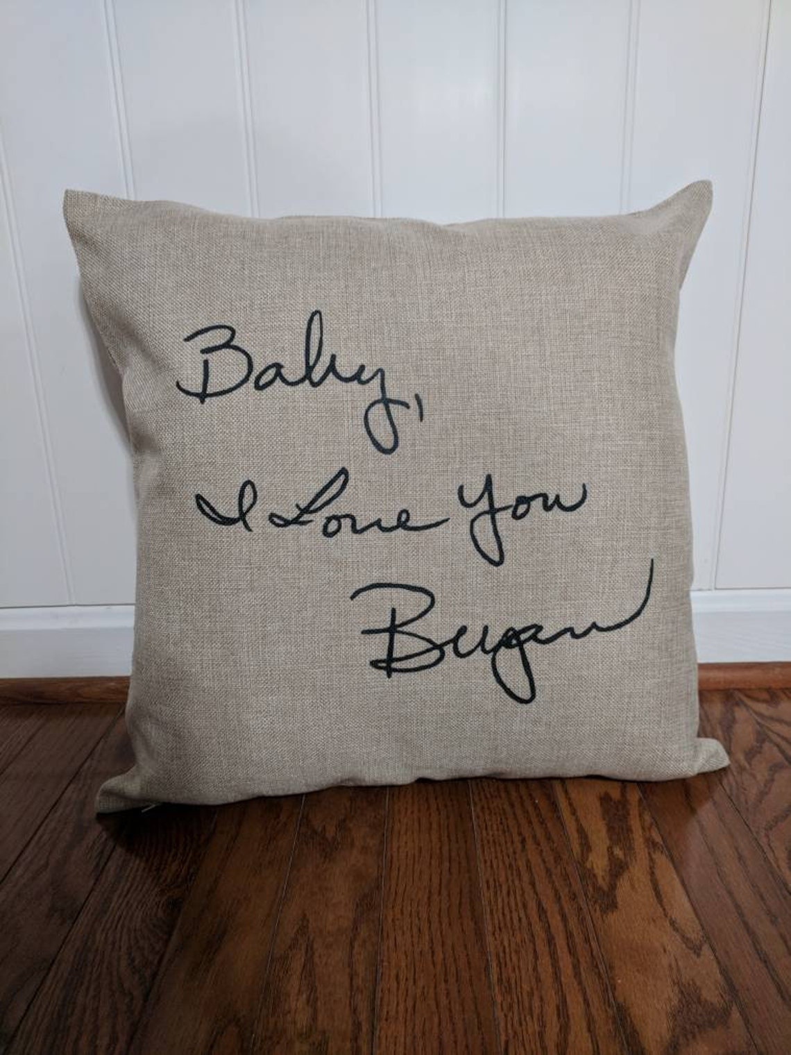 Handwriting Pillow Memory Pillow Custom Handwriting Pillow Etsy