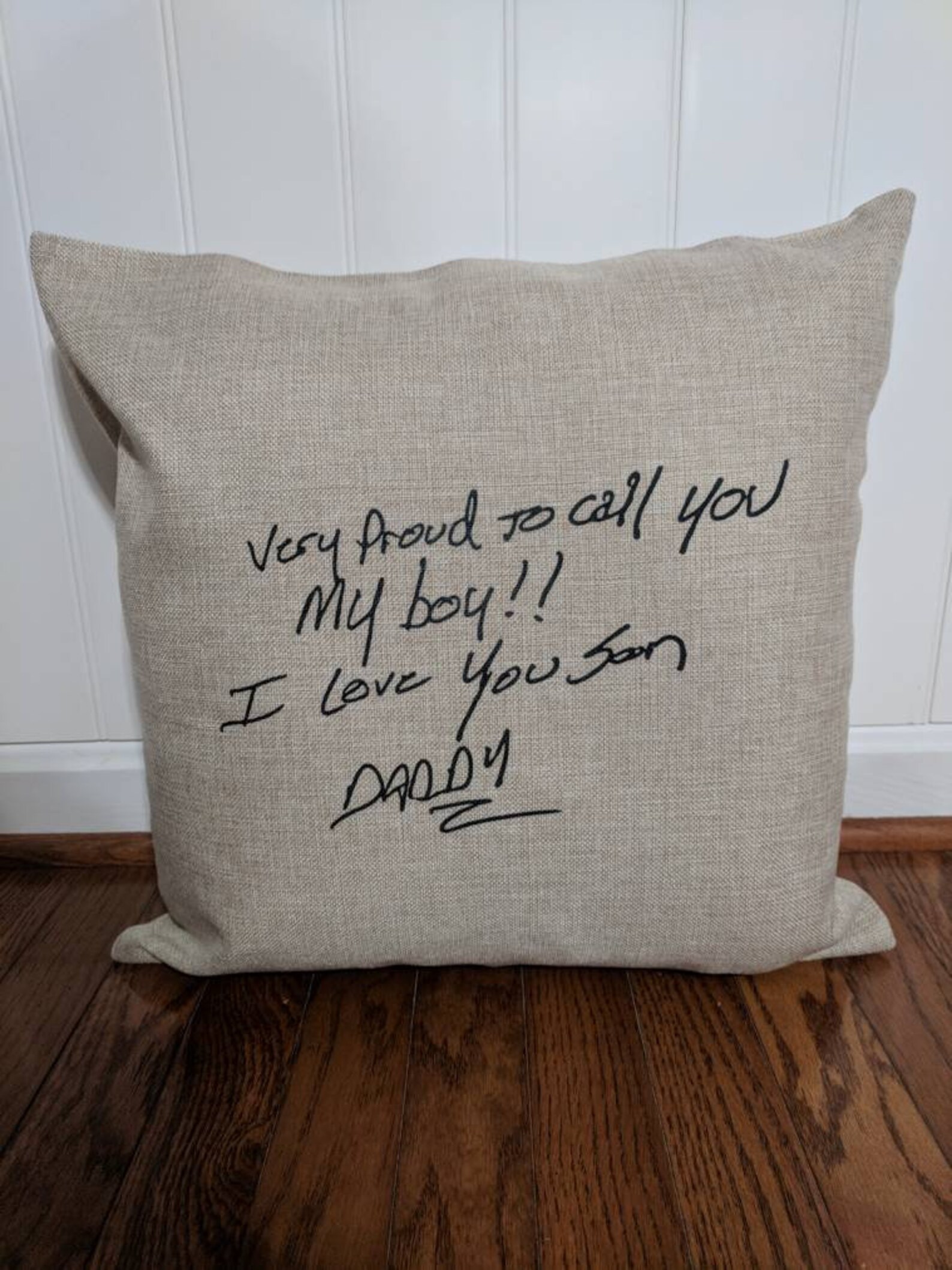 Handwriting Pillow Memory Pillow Custom Handwriting Pillow Etsy