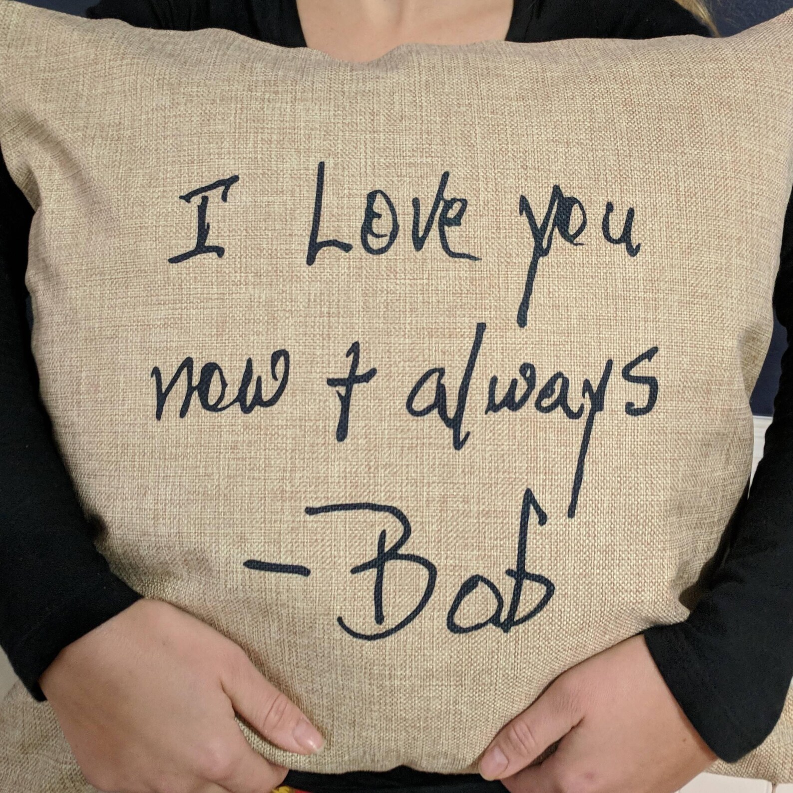 Handwriting Pillow Memory Pillow Custom Handwriting Pillow Etsy