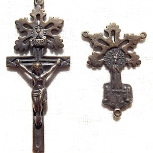 Radiant Leaf Catholic Rosary Set with Our Lady of Fatima and Sacred Heart of Jesus Centerpiece Center Supply Part