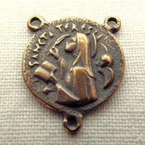 St. Teresa of Avila Rosary Centerpiece Center Findings Supply Parts VPC592