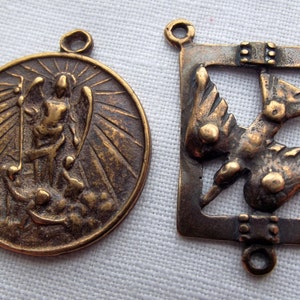 Bronze St Michael the Archangel Chaplet Set