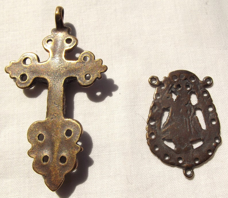 Bronze Latin American Rosary Set Etsy