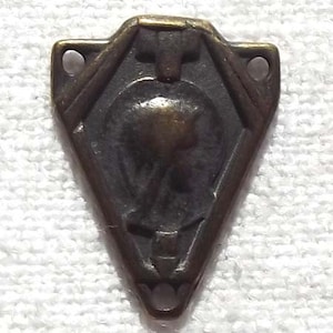 Bronze Our Lady, Blessed Virgin Mary, Rosary Centerpiece Center Art Deco