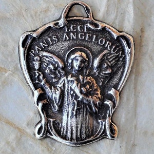 Ecce Panis Angelorum Catholic Rosary Medal