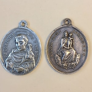 St. Saint Dominic and Our Lady of the Most Holy Rosary Medal