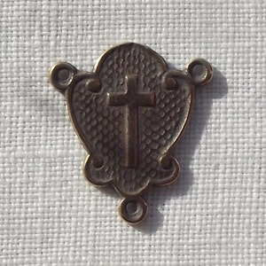 Rosary Centerpiece with Cross Center Findings Parts