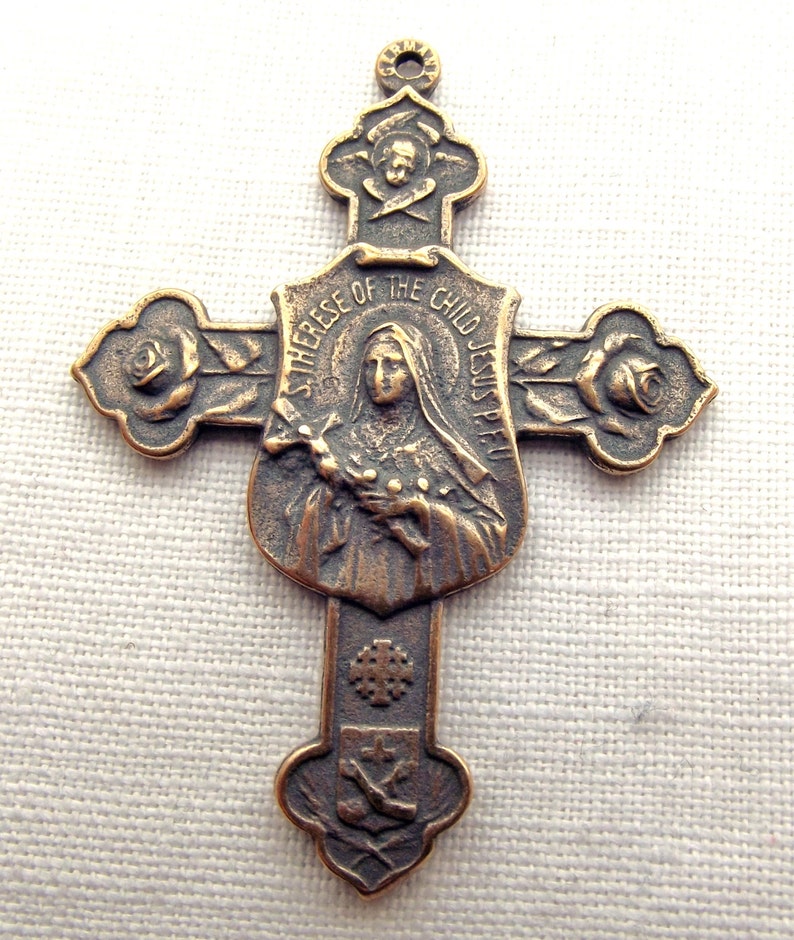 Bronze St. Therese of Lisieux Medal the Little Flower Etsy