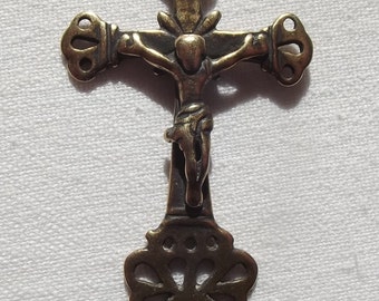 Bronze 18C Latin American Crucifix