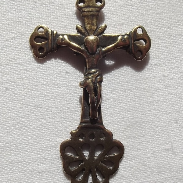 Bronze 18C Latin American Crucifix