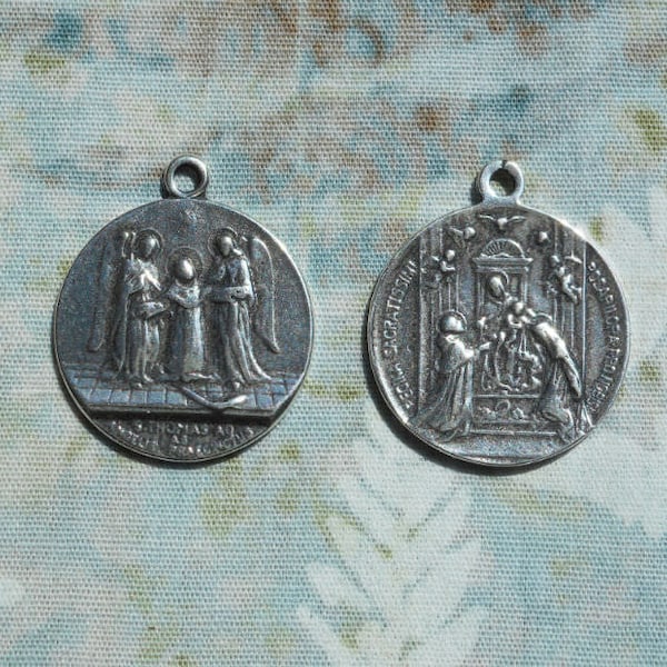St. Thomas Aquinas Medal Catholic Rosary Saint