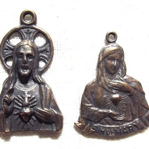 Immaculate Heart of Mary and Sacred Heart of Jesus Catholic Medal Rosary Part Supply
