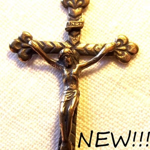 Bronze Fleur De Lis Crucifix 1256