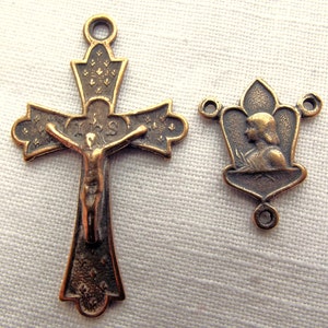 St. Joan of Arc Catholic Rosary Medal Supply Set