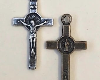 Saint St Benedict Catholic Crucifix Jewelry Medal Chaplet