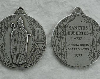 St. Saint Hubert Medal France Hunter Stag Patron Saint Conversion