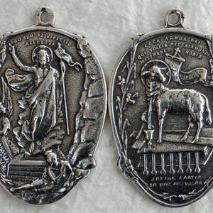 Agnus Dei Lamb of God Catholic Rosary Medal Supply Part