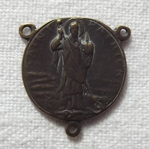 Bronze Saint St. Patrick Centerpiece Center