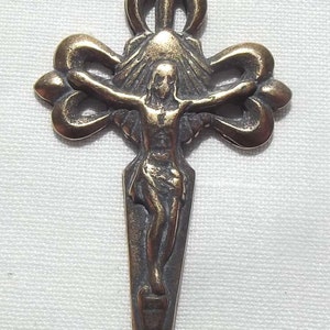 Bronze St. Saint James Shell Crucifix