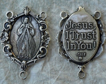 Centro de mesa de la Divina Misericordia Centro Santa Faustina Rosario de San Jesús Piezas y suministros