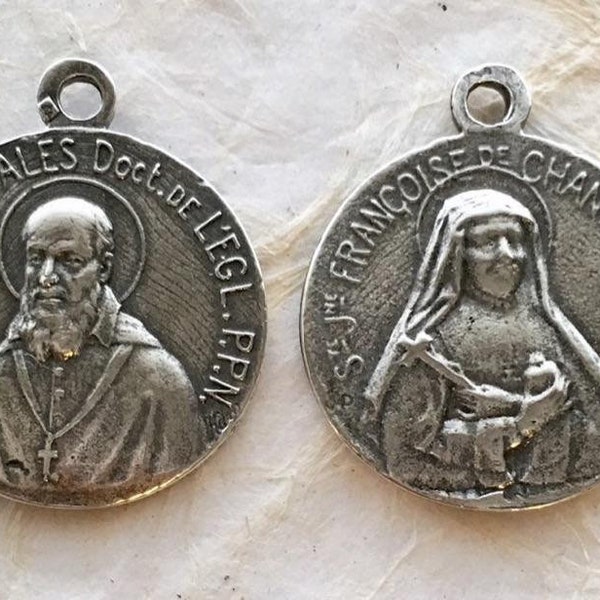 Saint Saint François De Sales et Saint-François De Chantal médaille catholique chapelet d’approvisionnement partie VP610