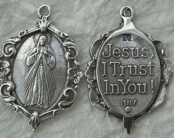 Medalla de la Divina Misericordia, Santa Faustina, Confirmación, San Jesús, en Ti confío.