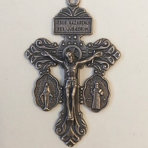 Crucifix with Our Lady and St Benedict