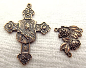 Bronze St. Therese of the Little Flower Chaplet Set St Therese of Lisieux VP409/003