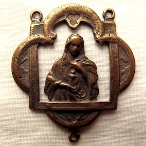 Bronze Immaculate Heart of Mary Centerpiece Our Lady Center VP6901