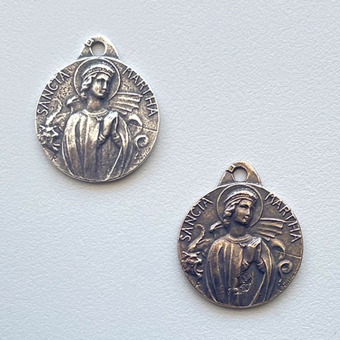 St Saint Martha and Dragon Catholic Medal Confirmation Gift Necklace - Etsy