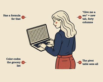 Spreadsheet Wizard Shirt for Her, Funny Office Gift, Vintage Field Guide Tee, Accountant Gift Women, Pivot Table Specimen Tee
