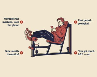 Gym Humor Shirt, Funny Machine Squatter Tee, Workout Joke Gift, Vintage Field Guide Tee, Gym Rat Gift, Specimen T-Shirt