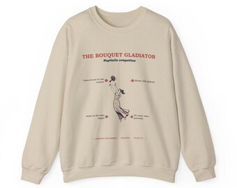 Wedding Guest Sweatshirt, Funny Bouquet Toss Crewneck, Bachelorette Gift, Vintage Field Guide Crewneck