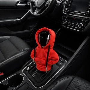 Hoodie Gear Shift Knob Cover, Universal Manual Shifter Sweater, Car Interior Accessory