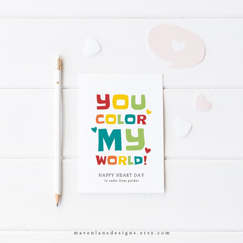 Small children Valentines Playing cards: On your own Shade My World wide, Printable Crayon Valentine, Immediate Obtain, Editable, Rainbow, Boy, Lady, Preschool Valentines photo relating to You Color My World Printable referred to as Small children Valentines Playing cards: Yourself Shade My International, Printable Crayon Valentine, Quick Down load, Editable, Rainbow, Boy, Lady, Preschool Valentines