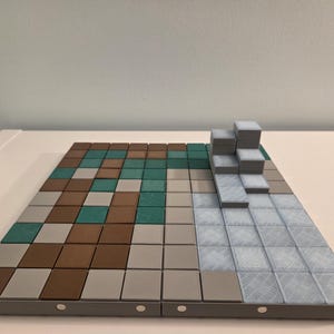 Magnetic Modular Dungeon Tiles – 1 Inch Grid Terrain for Tabletop Wargames and Dungeons and Dragons