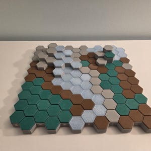 Magnetic Modular Dungeon Tiles – 1 Inch Hex Hexagon Modular Terrain for Tabletop Wargames  and Dungeons and Dragons